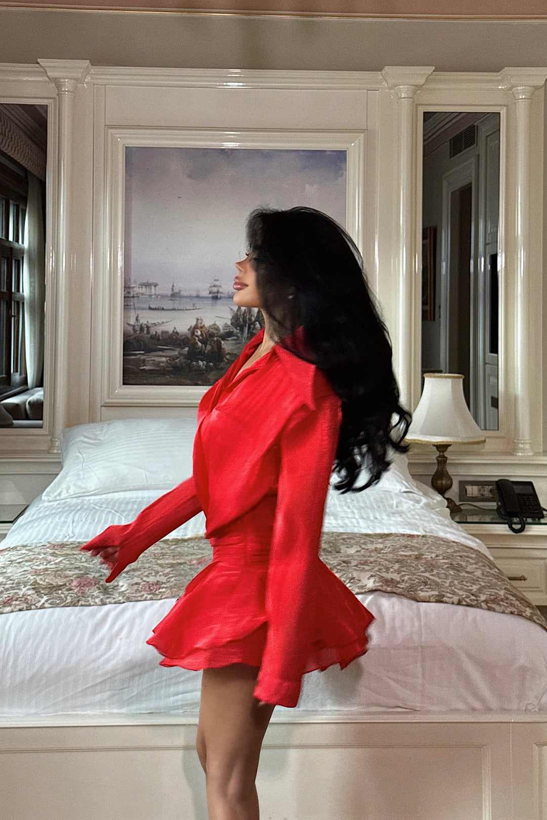 EYY Women Red Nubian Mini Dress - Bradenton