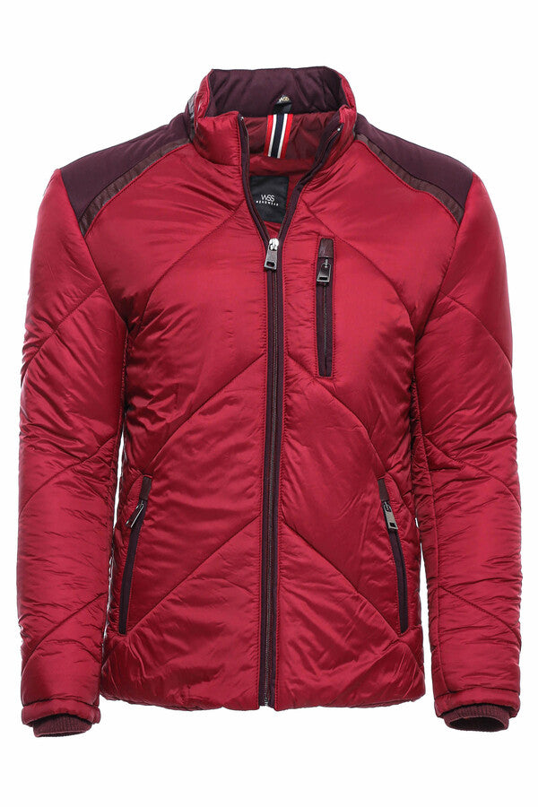 WSS Red Quilted Down Coat  - Singen