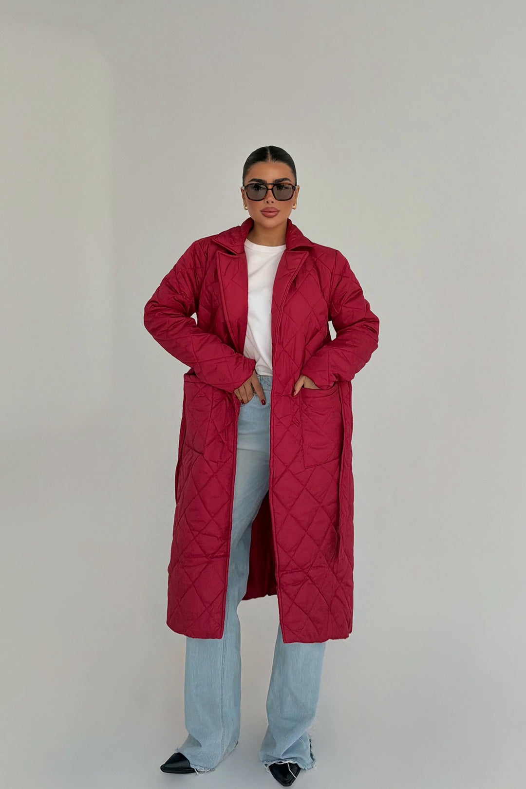EYY Women Red Quilted Jacket - Melbourne