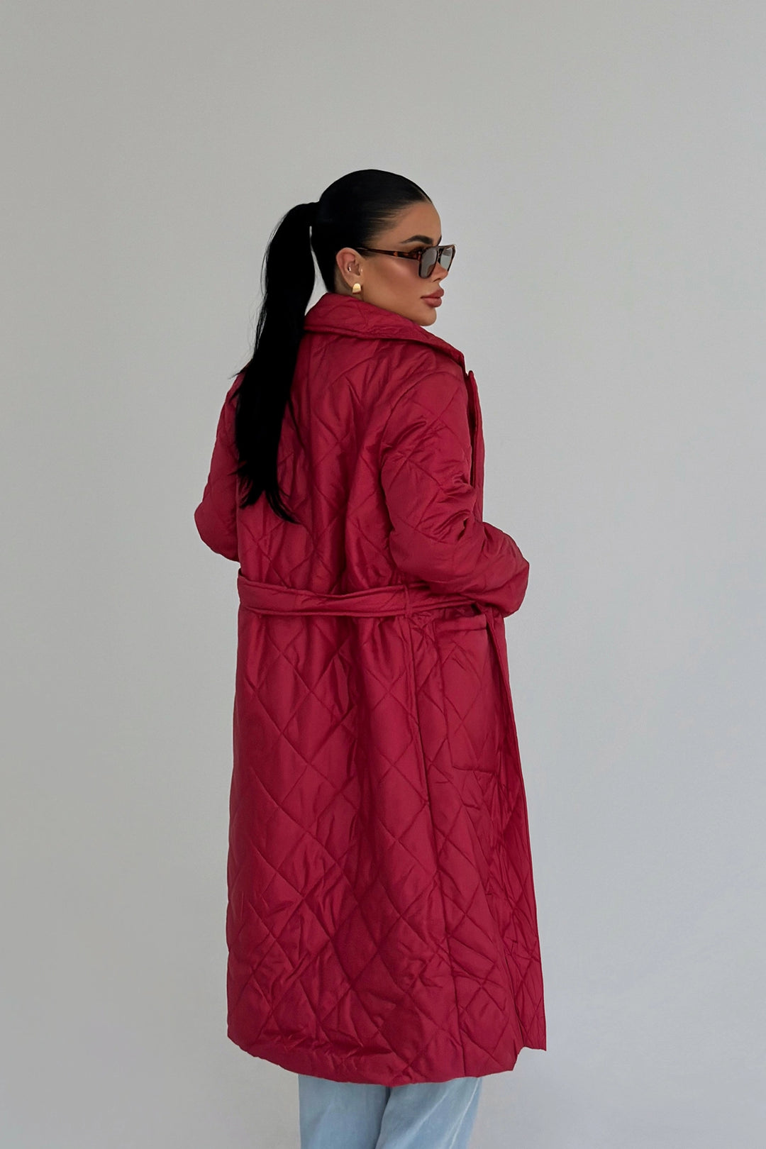 EYY Women Red Quilted Jacket - Melbourne