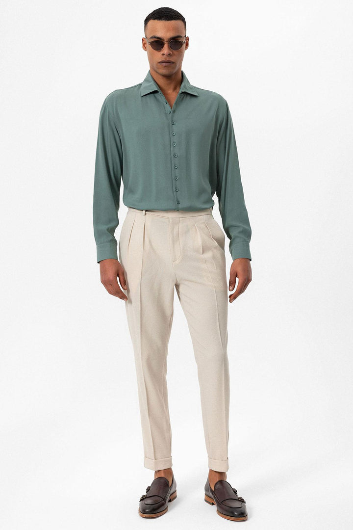 ANT Regular Fit Open Collar Men's Shirt - Marl