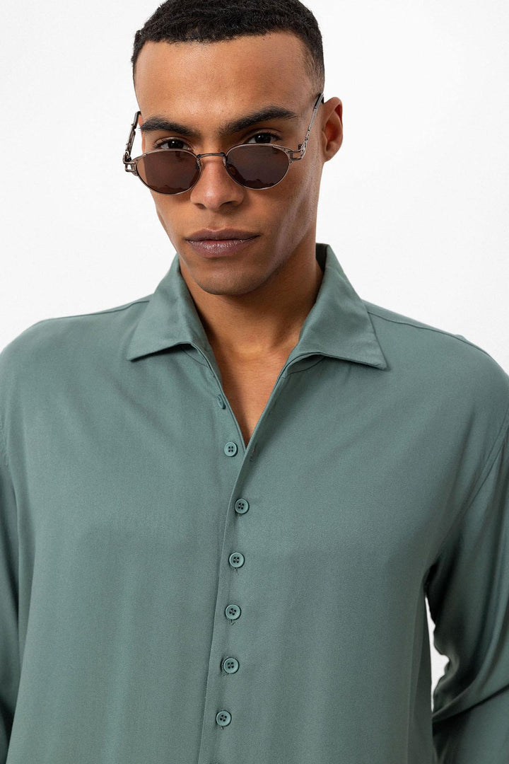 ANT Regular Fit Open Collar Men's Shirt - Marl