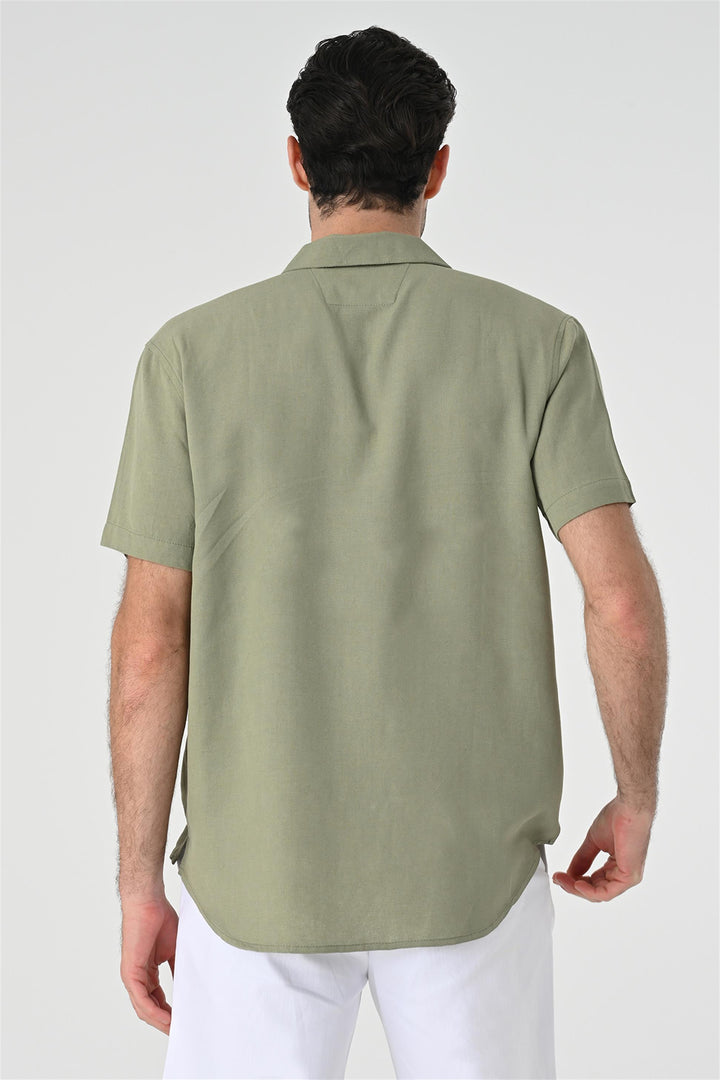 ANT Relax Fit Shawl Collar Short Sleeve Men's Shirt - Jacksonville