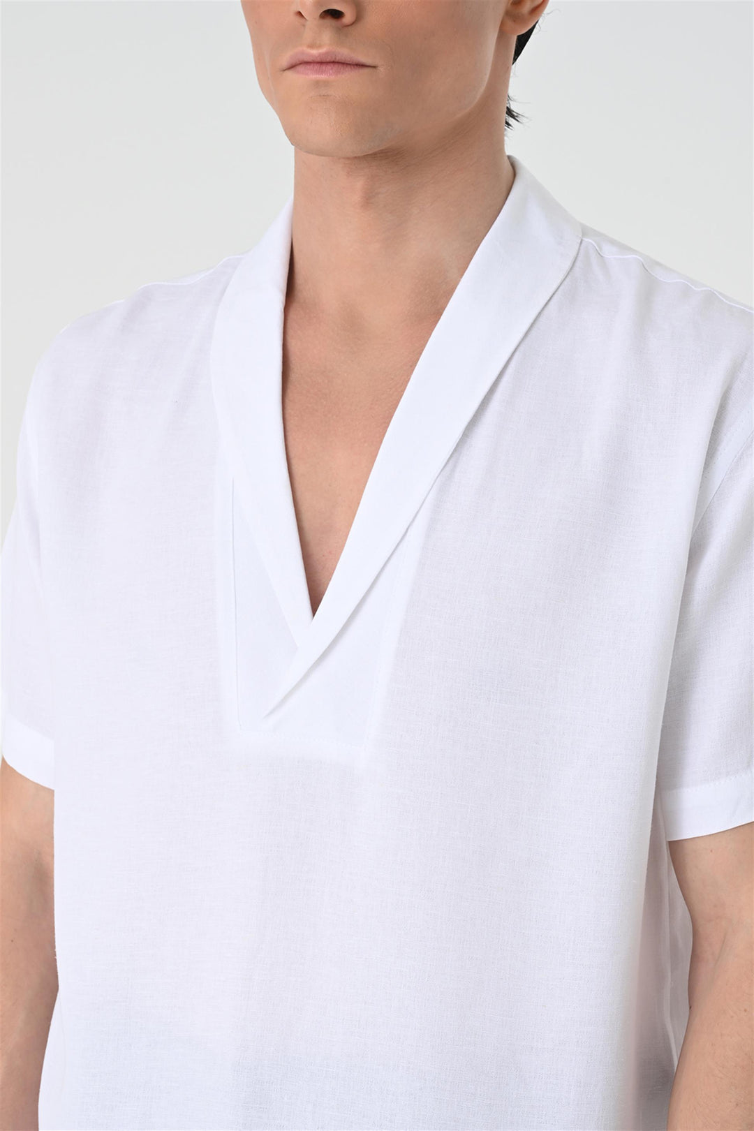 ANT Relax Fit Shawl Collar Short Sleeve Men's Shirt - Banbury