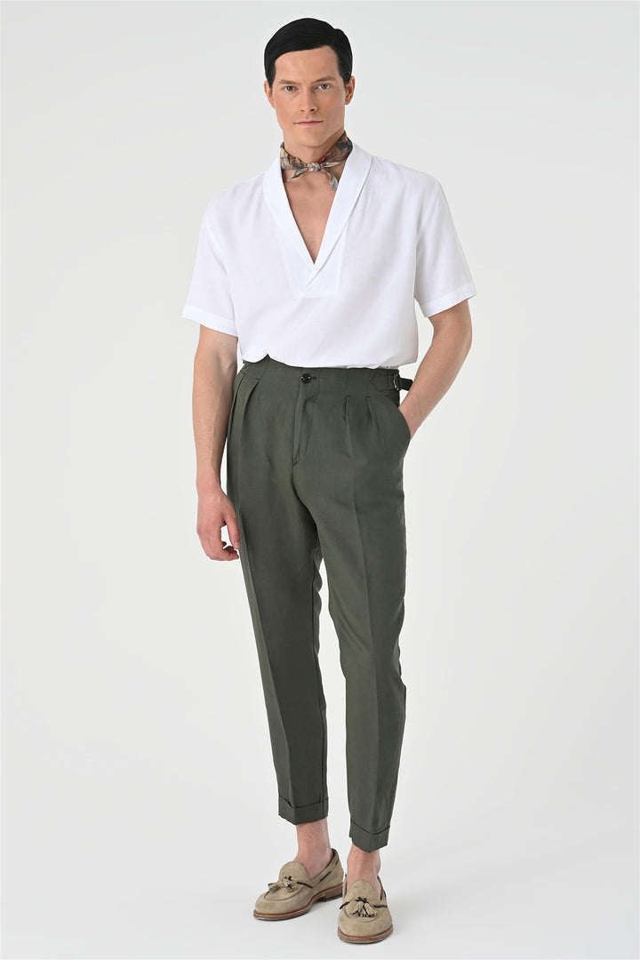 ANT Relax Fit Shawl Collar Short Sleeve Men's Shirt - Banbury