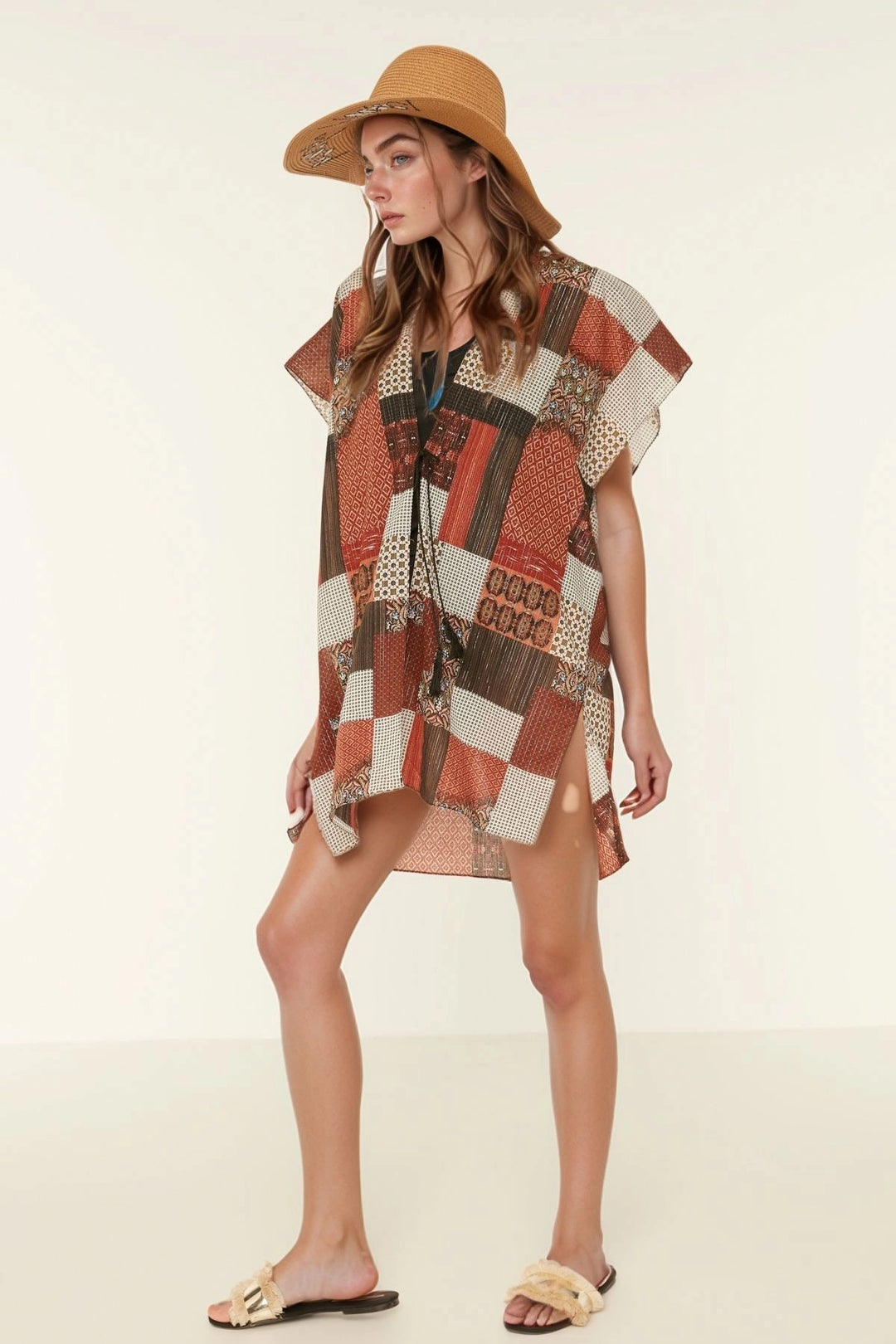 Colorful Patterned Pareo Beach Dress BCNSV-2517023 - Ettlingen