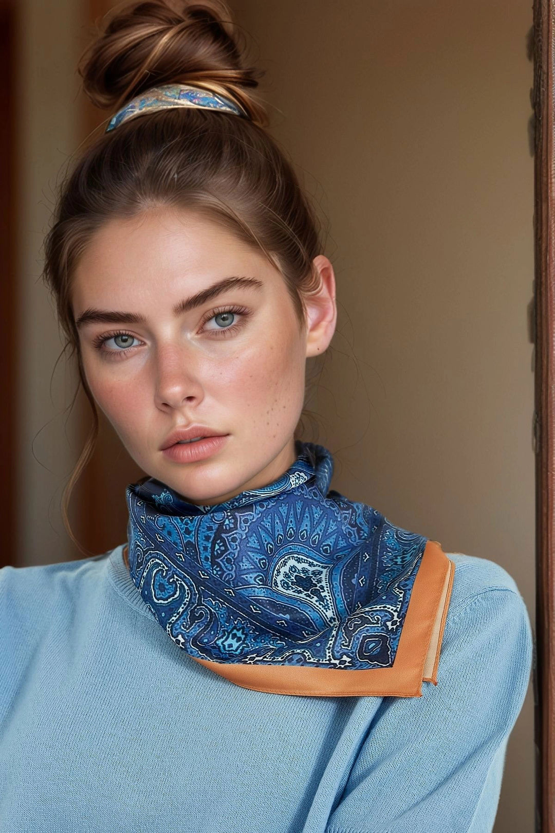 Colored Etro Patterned Bandana Scarf BCNSV-2512438 - Antioch