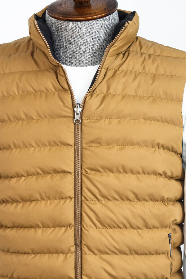 WSS Reversible Puffer Yellow Men Down Vest  - Norristown