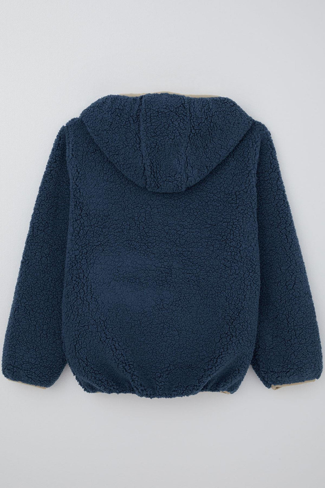 BRE Reycan Erkek Çocuk Peluş Sweatshirt Kapüşonlu Kanguru Cepli 5-8 Yaş, İndigo - Midlothian