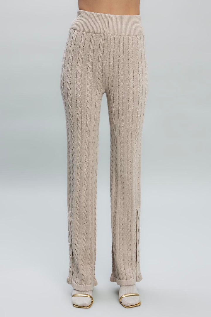 BSL Women Cable Knit Pants - Fermo