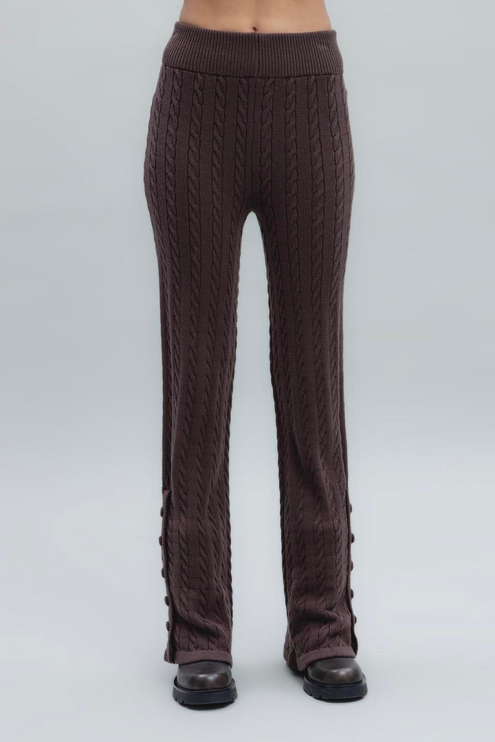 BSL Women Cable Knit Pants - Beja
