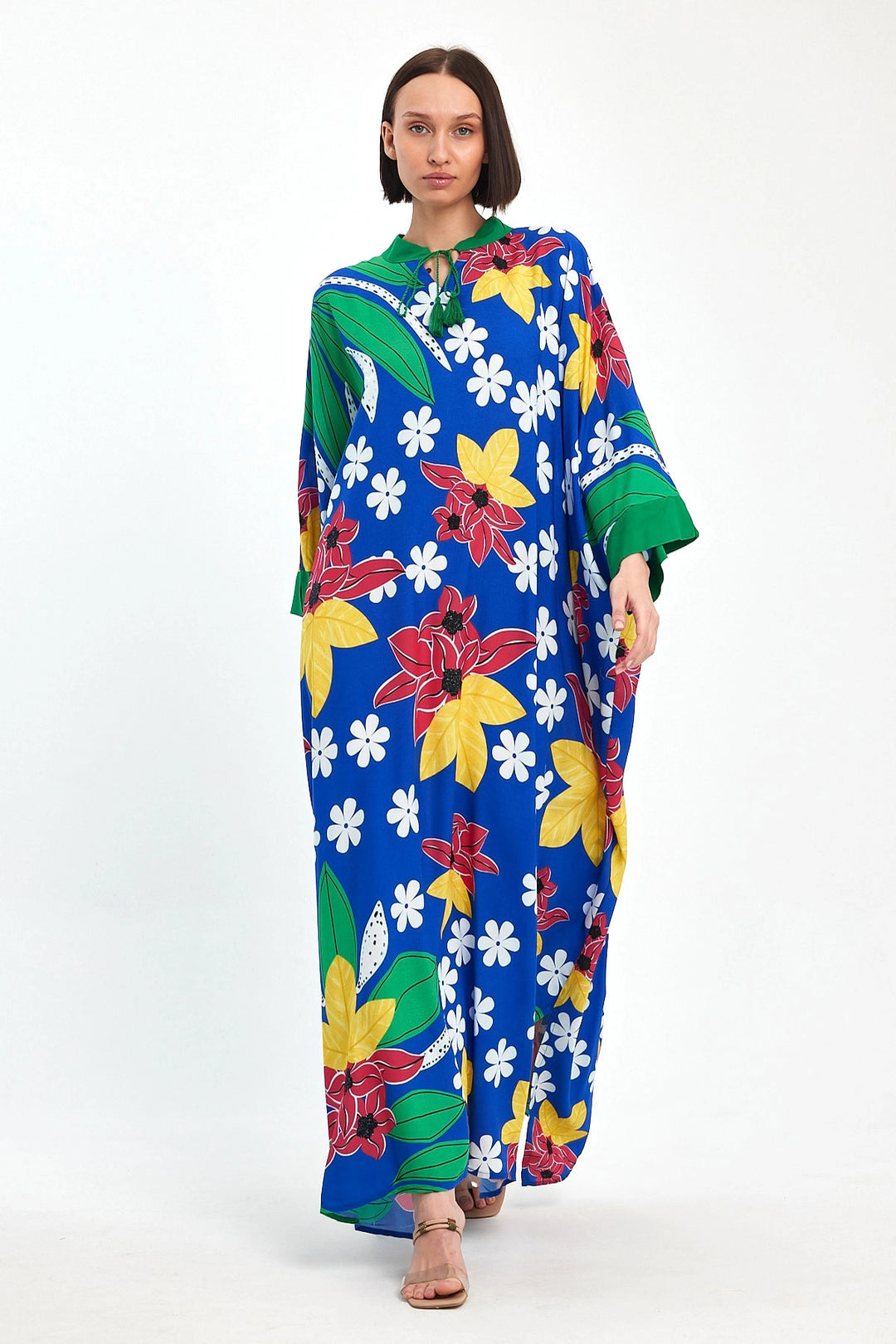 Maxi Boy Printed Woven Viscose Dress BCVL-251069 - Monterrey
