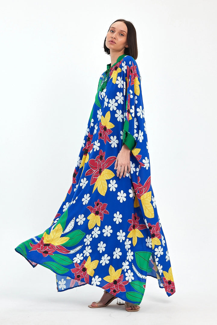 Maxi Boy Printed Woven Viscose Dress BCVL-251069 - Monterrey