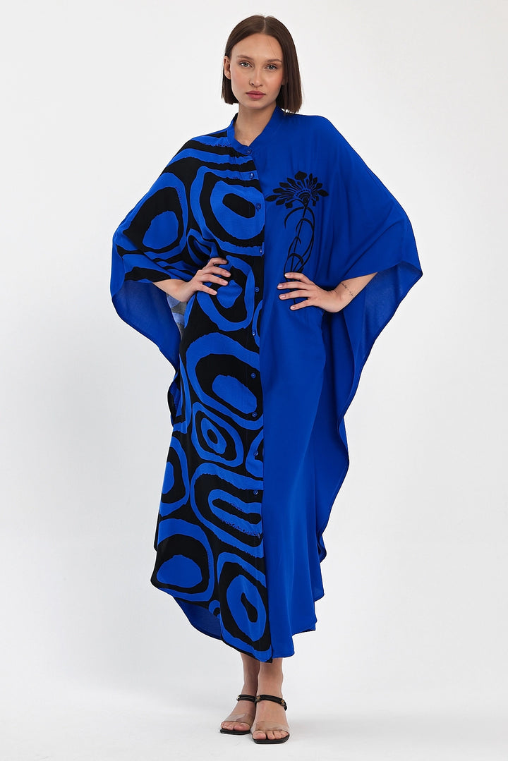 Maxi Boy Saks Embroidered Woven Viscose Dress BCVL-251033 - Westminster