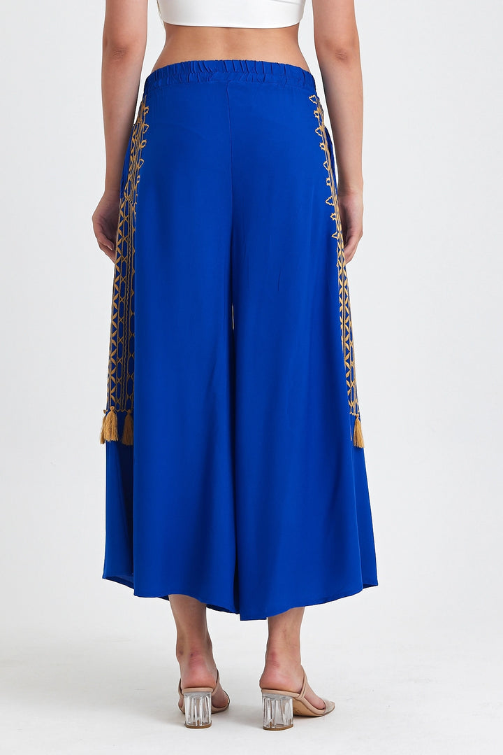 Maxi Boy Saks Embroidered Loose Fit Harem Pants BCVL-25929 - Morgan Hill