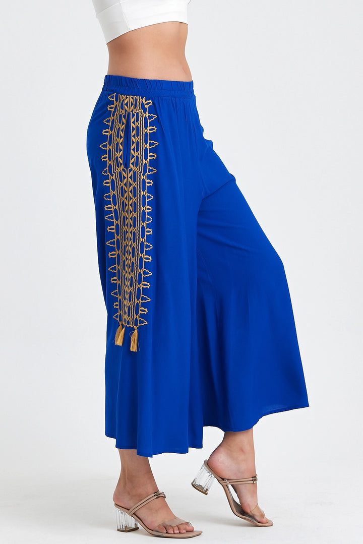 Maxi Boy Saks Embroidered Loose Fit Harem Pants BCVL-25929 - Morgan Hill