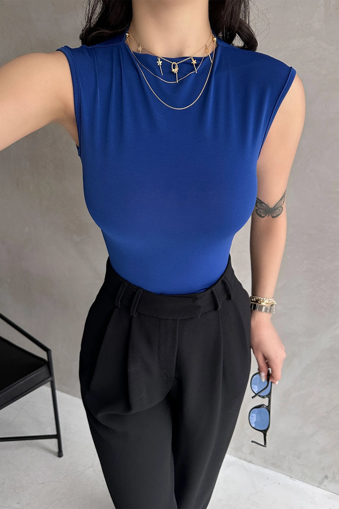 Saks Backless Buzzy Blouse BCDF-252162 - Macuspana