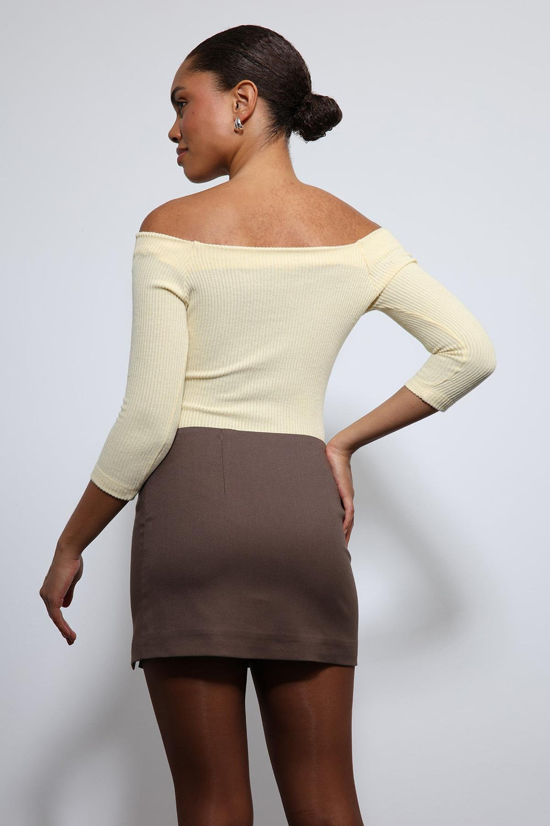 ANT Antioch Sarı Açık Omuz Detaylı Top - Norderstedt