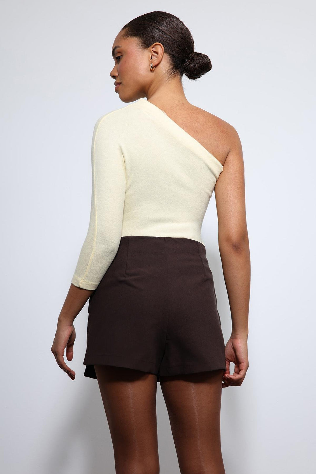 ANT Antioch Sarı Asimetrik Yaka Top - Utrera