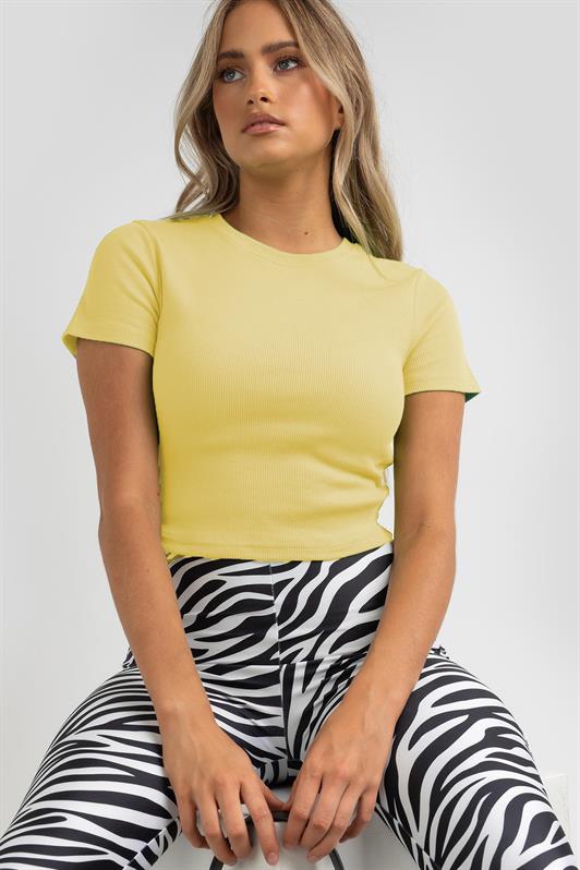 MDX Yellow Basic Crop Women's T-shirt MG1772 - West Bridgford