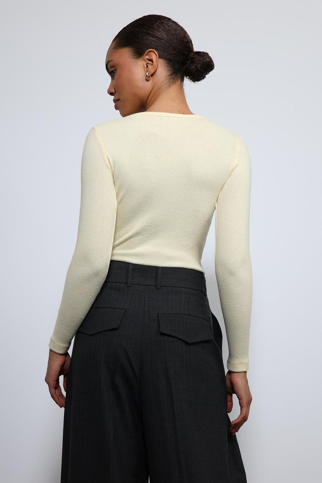 ANT Antioch Sarı Basic Uzun Kollu T-Shirt - Irapuato