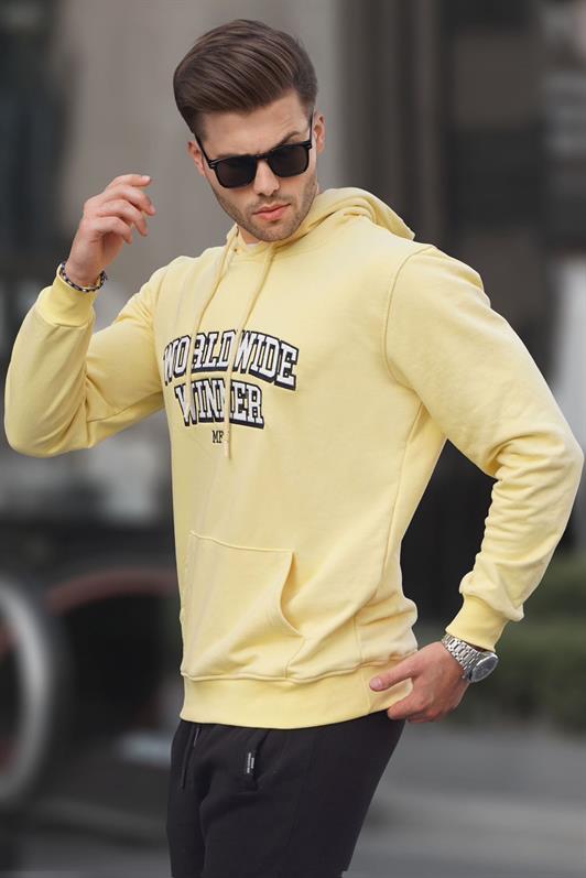 MDX Yellow Printed Hooded Sweatshirt 6149 - Hendon
