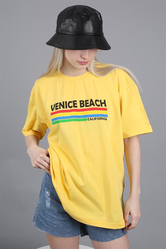 MDX Yellow Printed Over Fit T-shirt MG1516 - Pine Hills