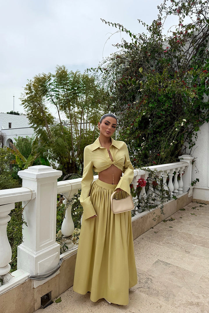 EYY Women Yellow Skirt Suit - Korydallós