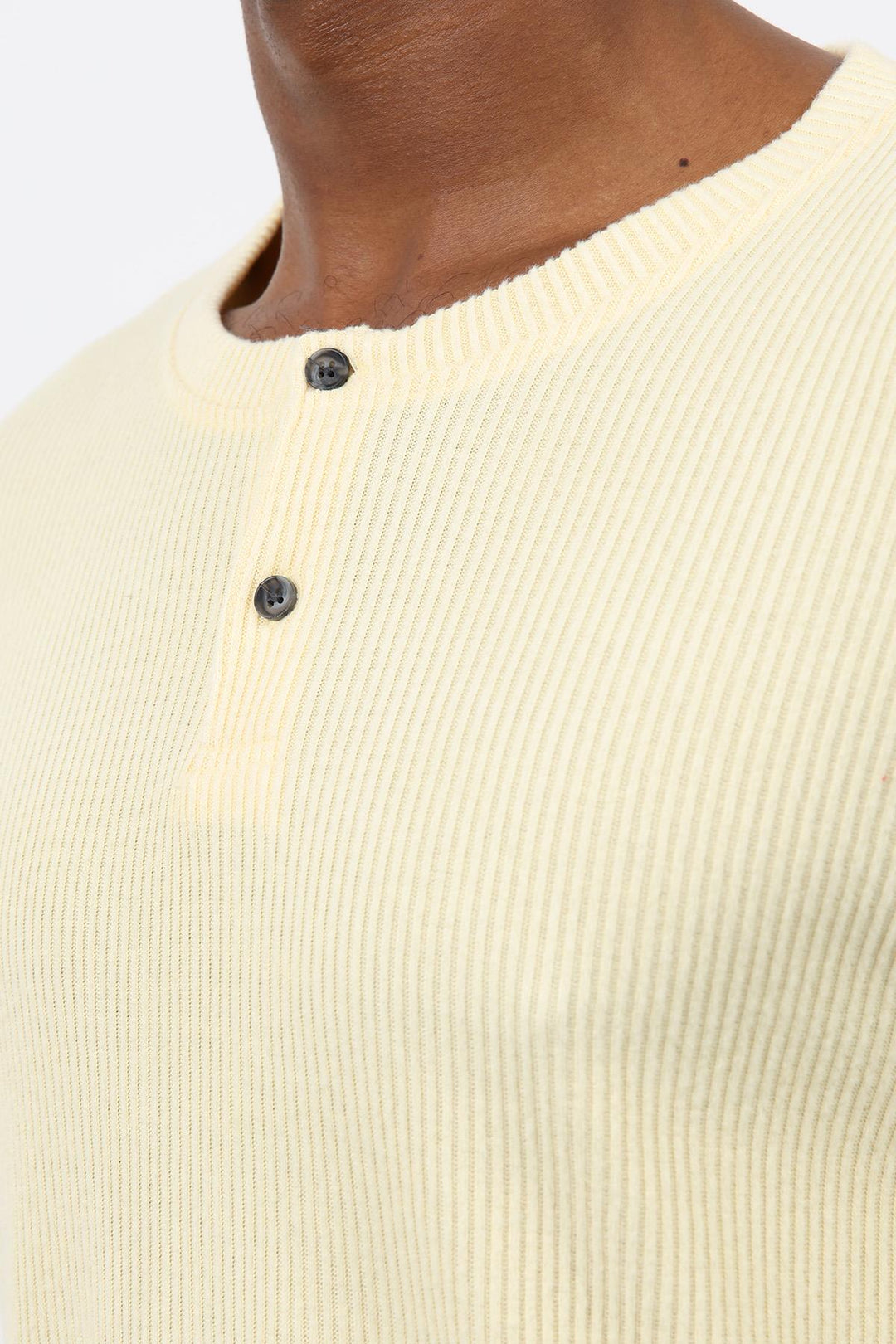 ANT Antioch Sarı Fitilli Düğmeli Yaka T-Shirt - Pessac