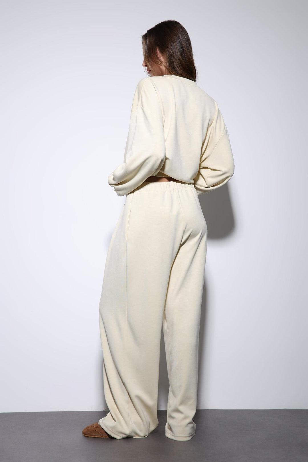 ANT Antioch Yellow Wide Leg Relaxed Women's Suit - Beveren