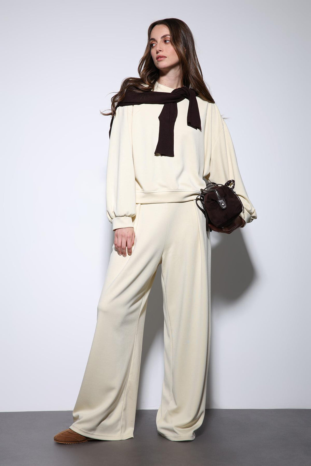 ANT Antioch Yellow Wide Leg Relaxed Women's Suit - Beveren