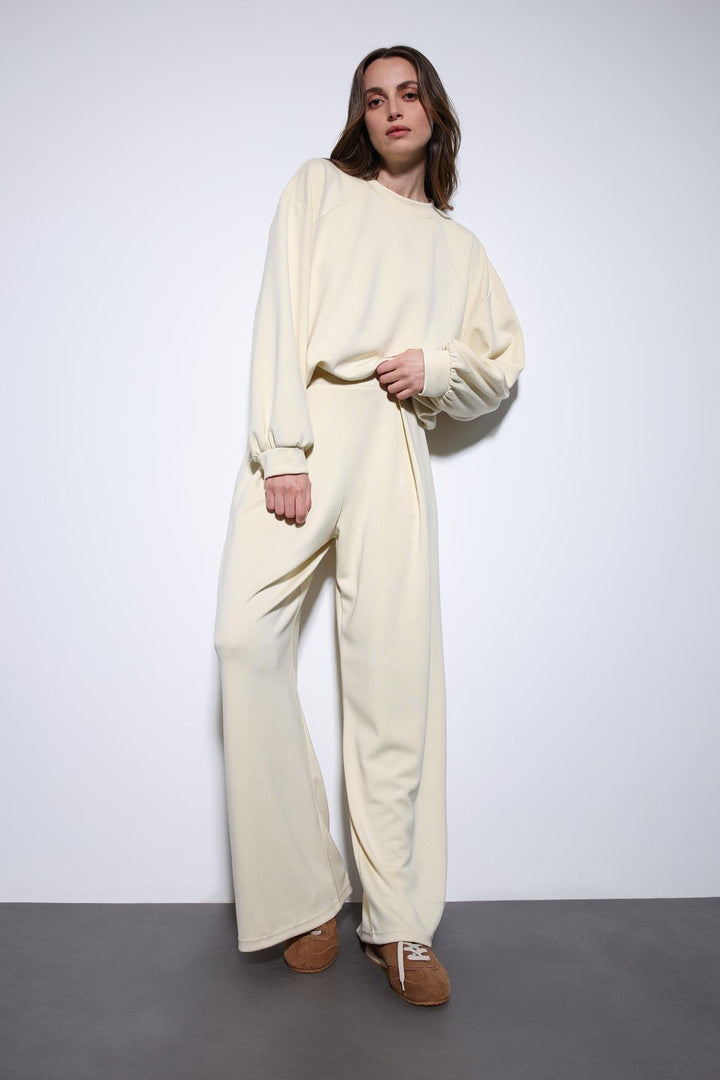 ANT Antioch Yellow Wide Leg Relaxed Women's Suit - Beveren