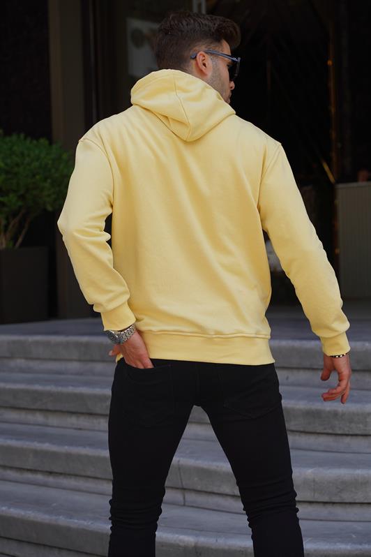 MDX Yellow Hooded Embroidered Men's Sweatshirt 6145 - Poole