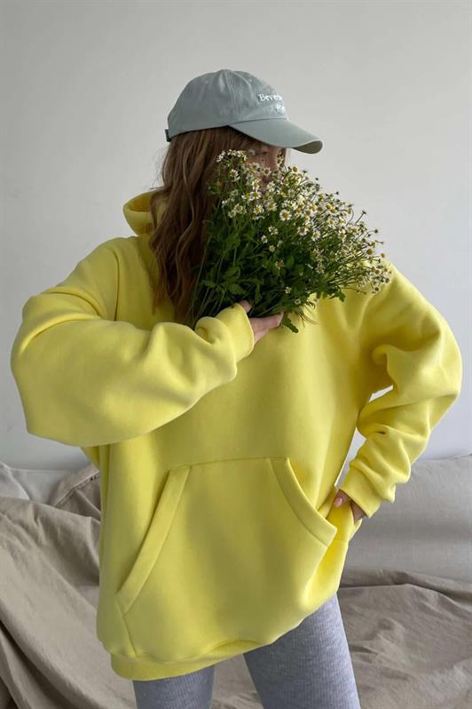 MDX Yellow Hooded Oversized Sweatshirt MG1566 - Oro Valley