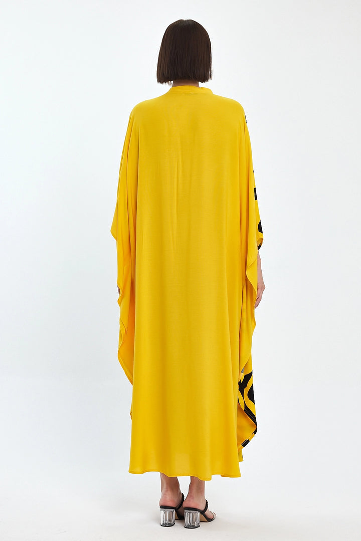 Maxi Boy Yellow Embroidered Woven Viscose Dress BCVL-251033 - Chambéry