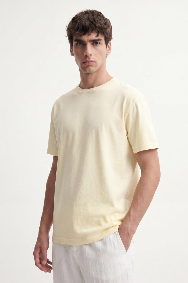ANT Antioch Sarı Pamuklu Erkek T-Shirt - Sama