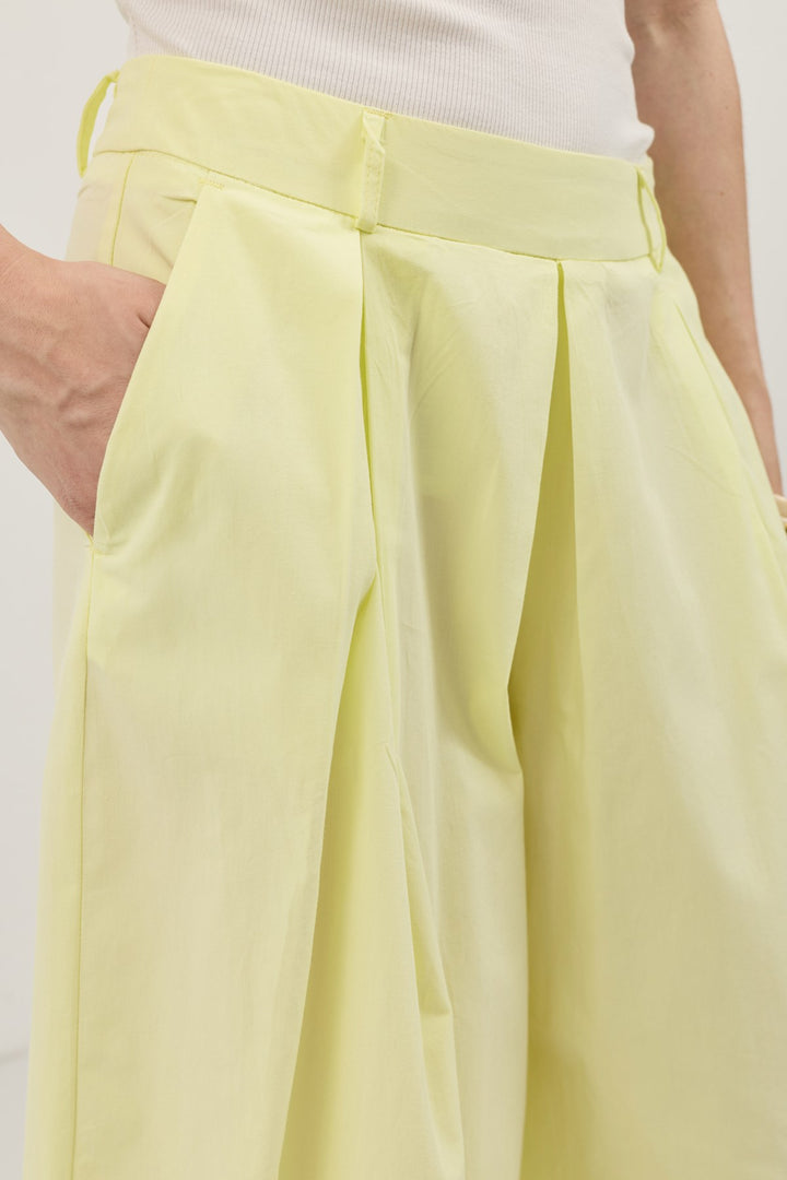 ANT Antioch Sarı Pileli Culotte Pantolon - Centennial