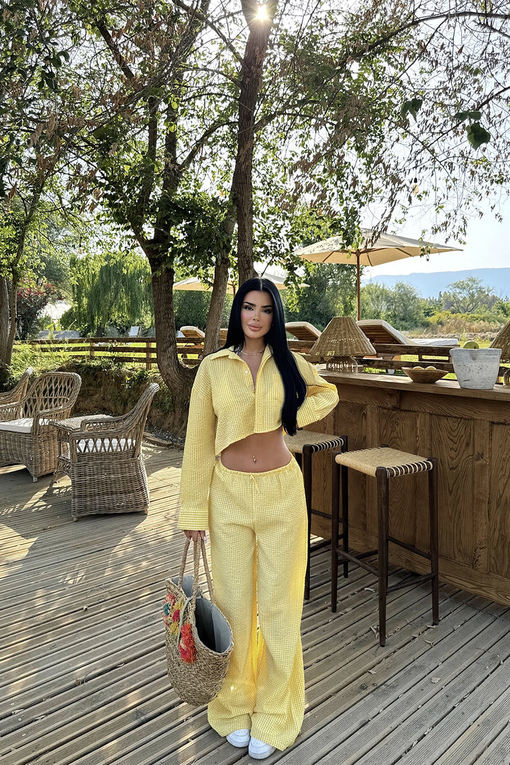 بدلة نسائية صفراء من EYY - Bisceglie