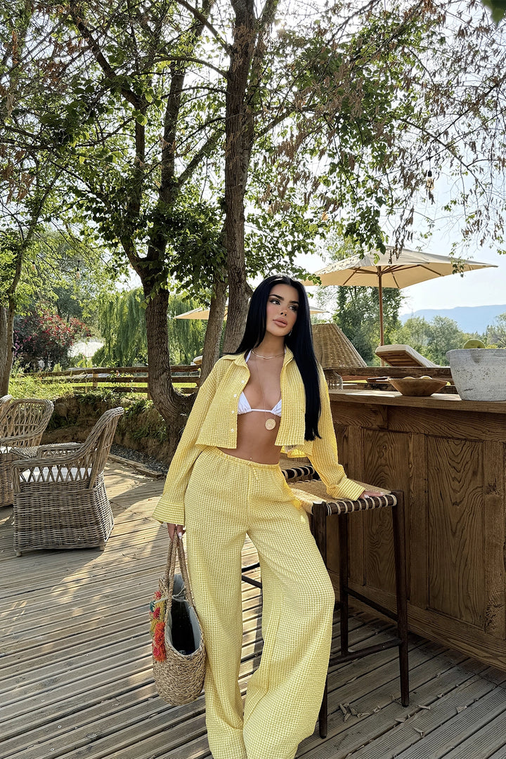 بدلة نسائية صفراء من EYY - Bisceglie