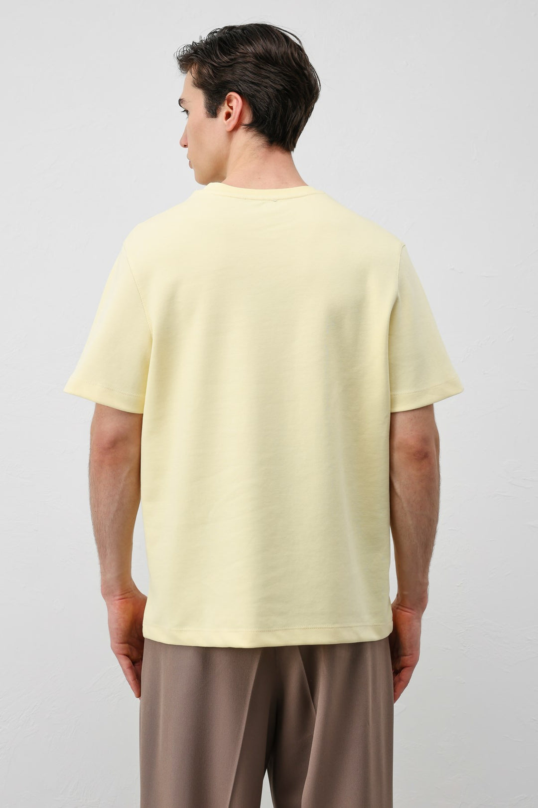ANT Antioch Sarı Regular Fit Basic Erkek T-Shirt - Youngstown