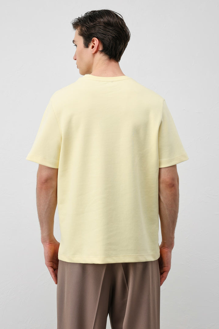 ANT Antioch Sarı Regular Fit Basic Erkek T-Shirt - Youngstown