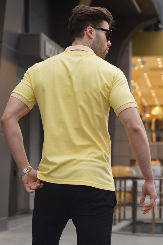 MDX Yellow Regular Fit Men's Polo Neck T-shirt 6105 - Gloucester