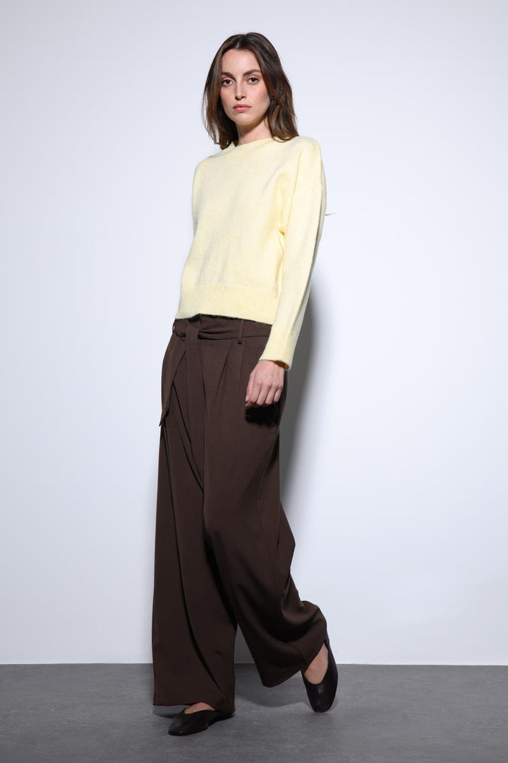 ANT Antioch Yellow Wool Blend Women's Sweater - Eberswalde