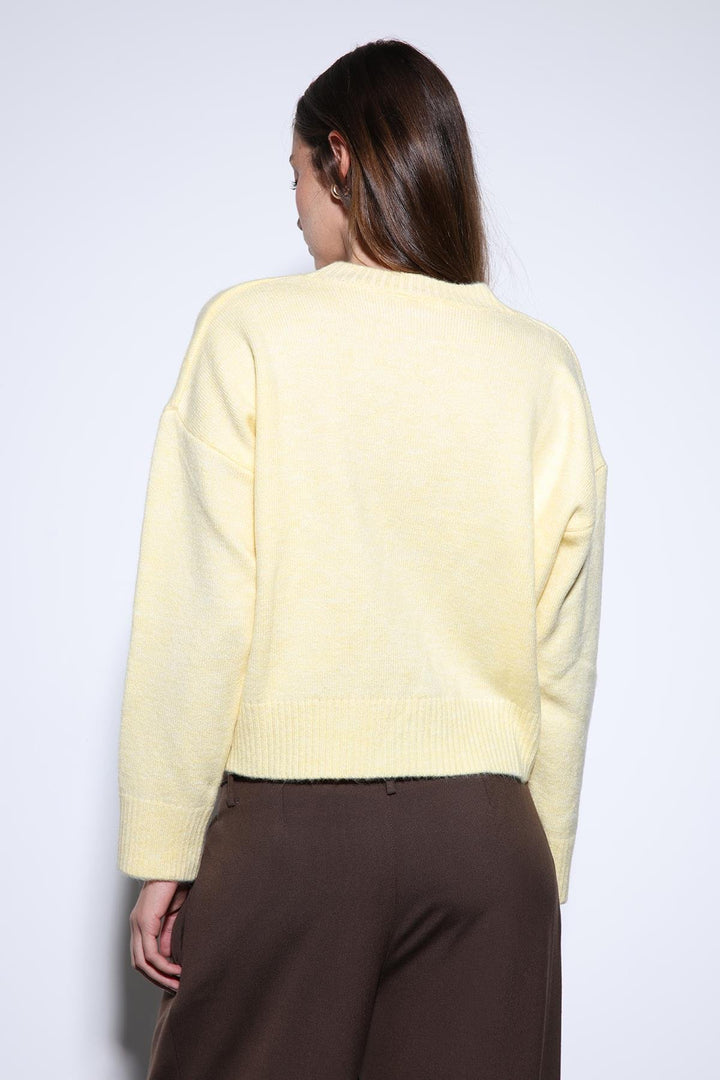 ANT Antioch Yellow Wool Blend Women's Sweater - Eberswalde