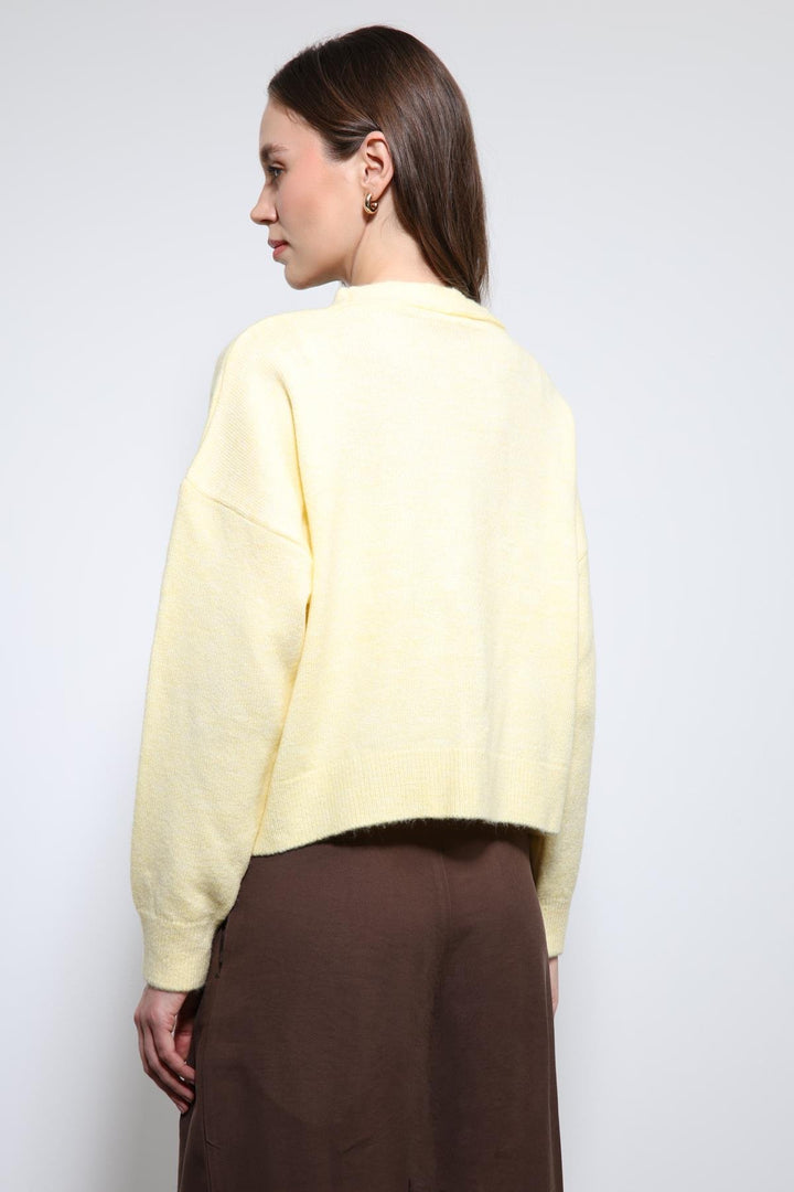 ANT Antioch Sarı Yün Karışımlı Örme Triko Hırka - Port Macquarie