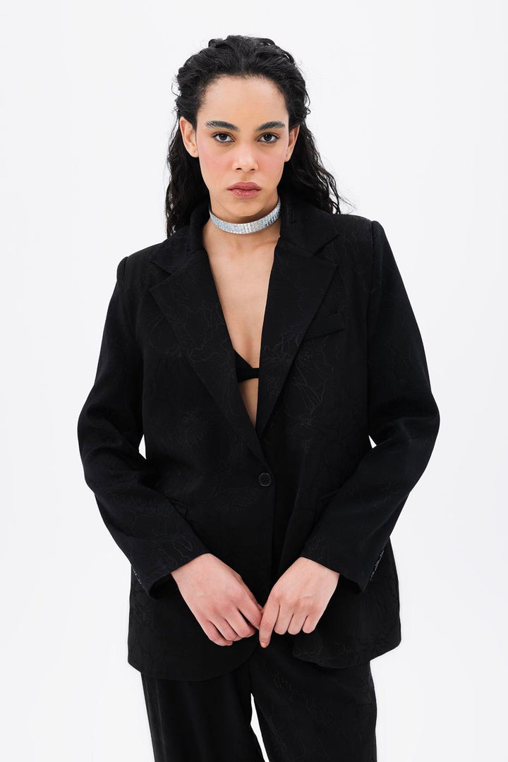 BSL Women Satin Blazer Jacket - Sioux City