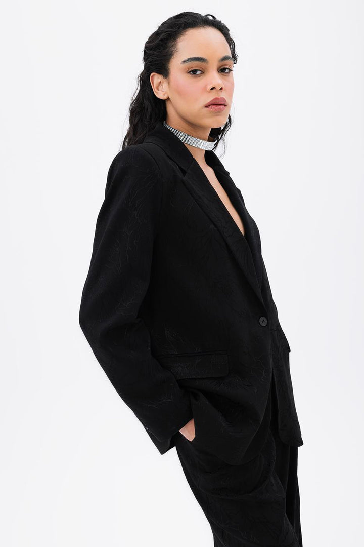BSL Women Satin Blazer Jacket - Sioux City