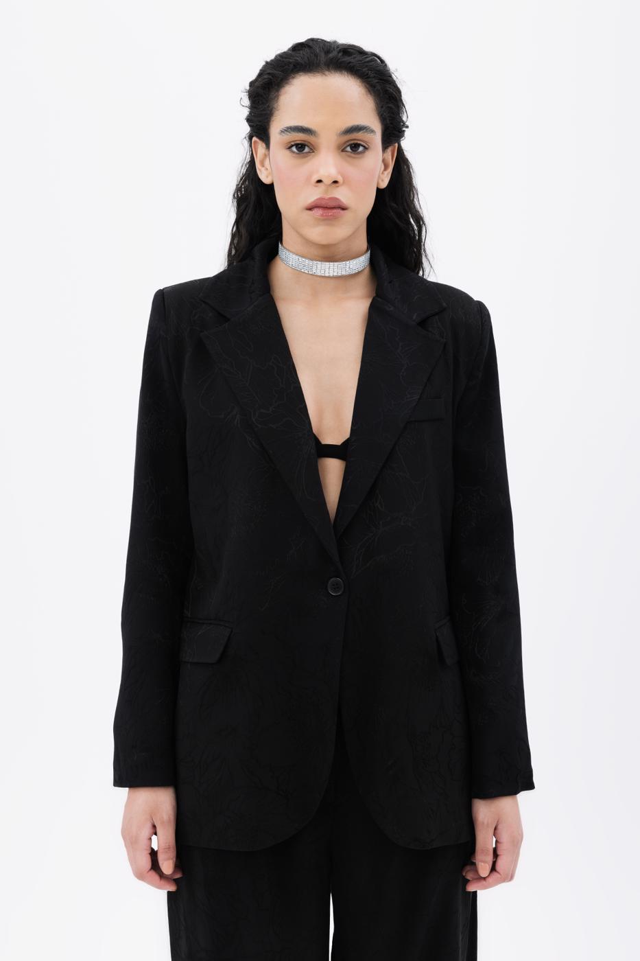 BSL Women Satin Blazer Jacket - Sioux City