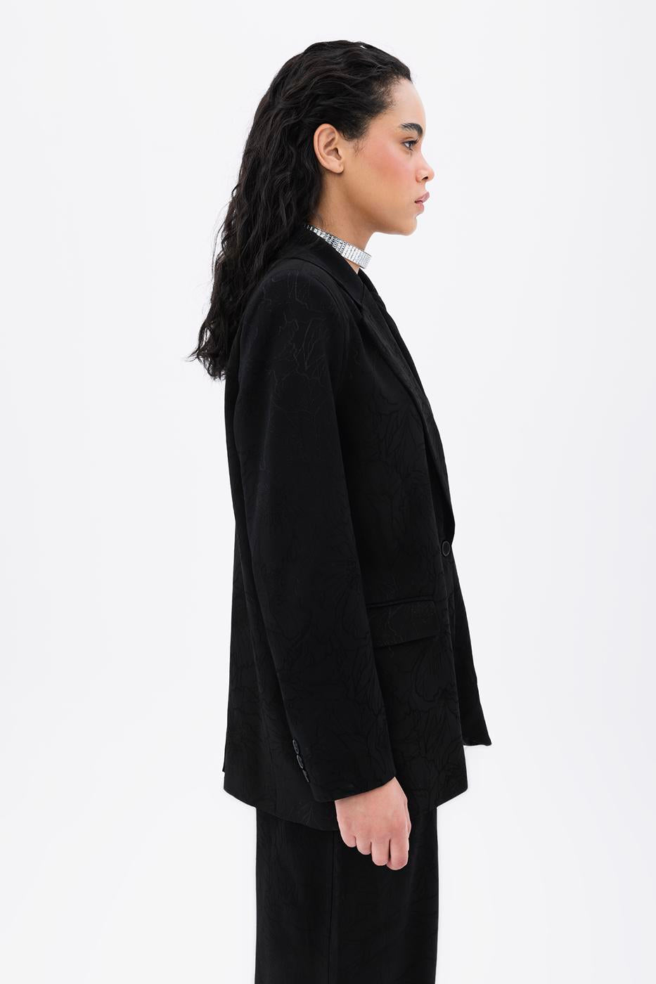 BSL Women Satin Blazer Jacket - Sioux City
