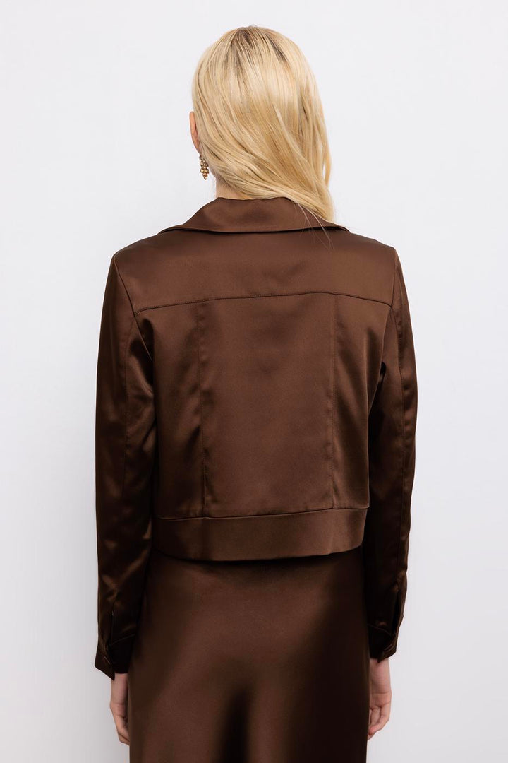 BSL Women Satin Button Detailed Shirt - Shakhtarsk